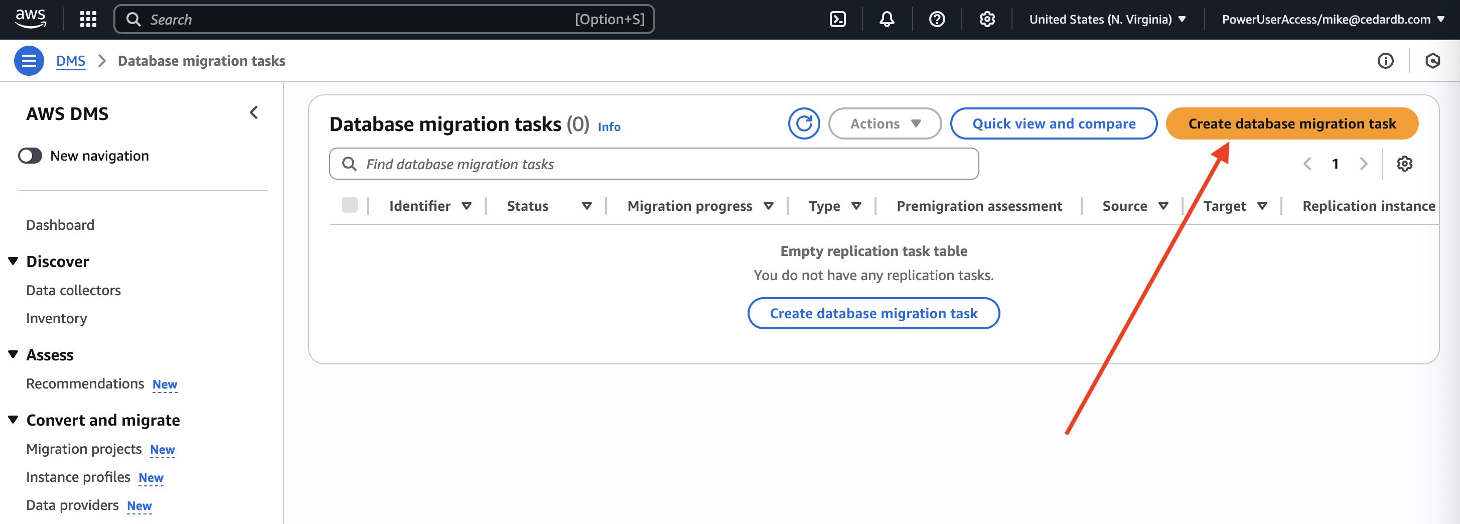Create task step 1