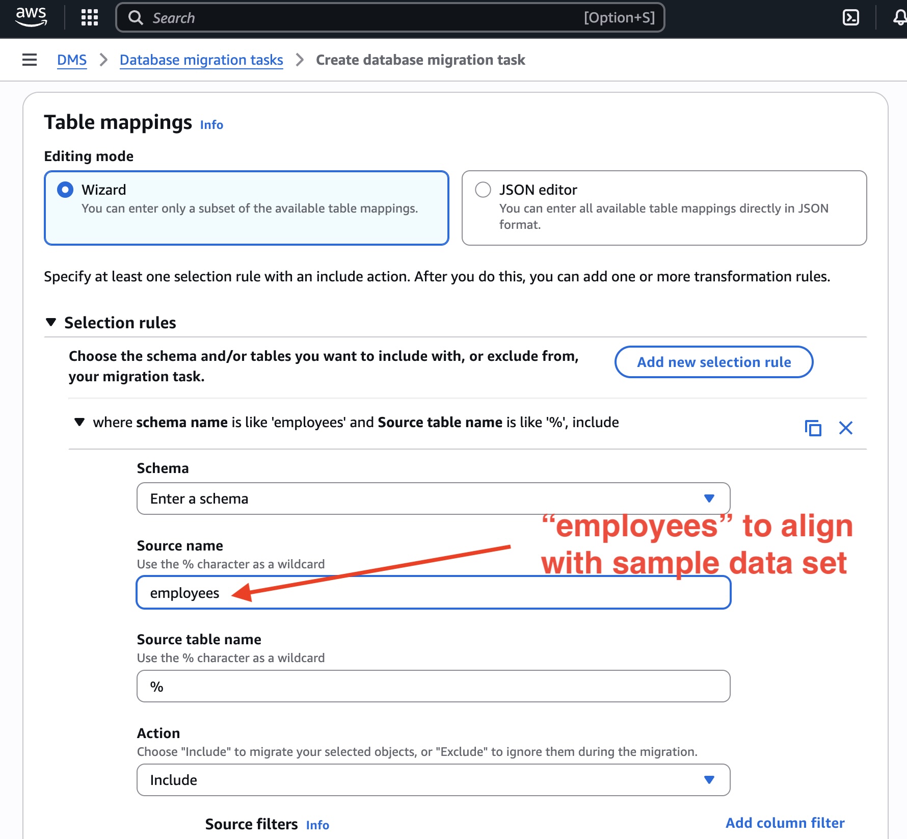 Create task step 4